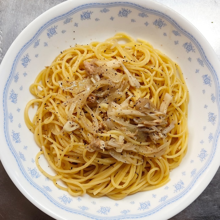 塩分控えめ☆ツナと舞茸のスパゲッティ